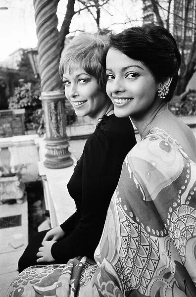 Actresses, Prunella Gee and Persis Khambatta, photo-call to announce their roles in new