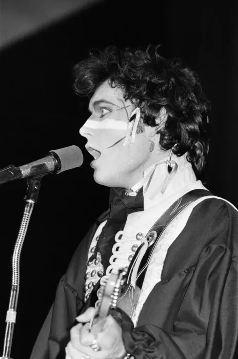 Framed Print : Adam and the Ants in concert in Melbourne, Australia. September 1981