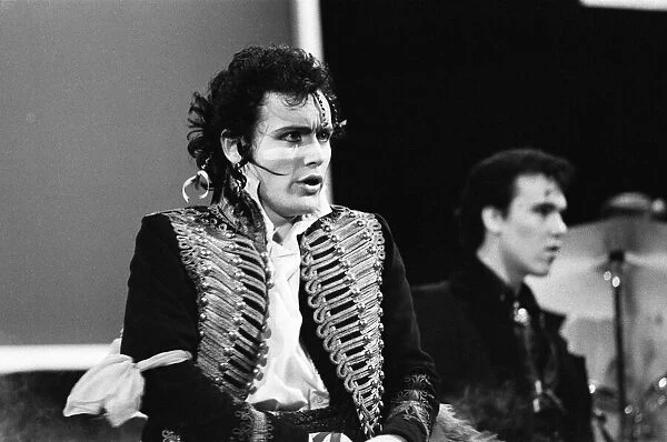 Adam and the Ants performing at the British Rock and Pop awards. 24th February 1981