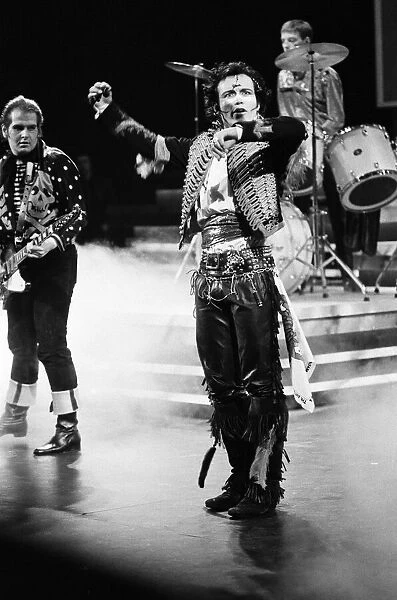 Adam and the Ants performing at the British Rock and Pop awards. 24th February 1981