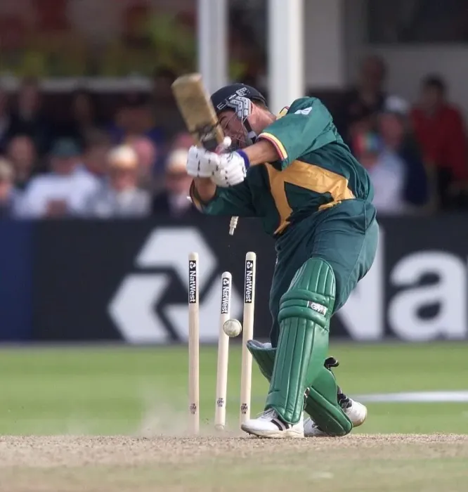 Framed Print : Adam Boucher Cricket Player is bowled June 1999 Adam Boucher of South Africa is Framed Print : Adam Boucher Cricket Player is bowled June 1999 Adam Boucher of South Africa is