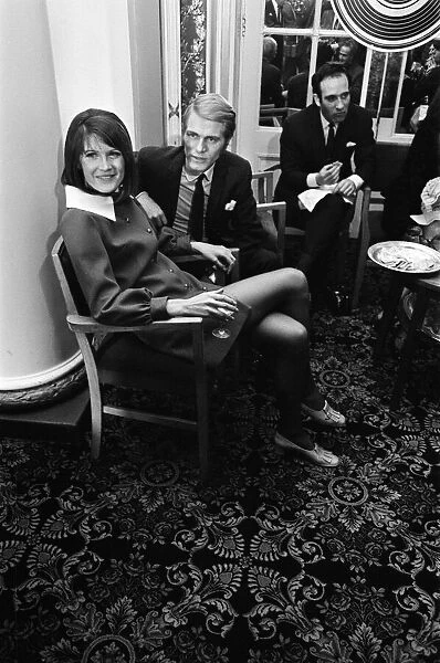 Adam Faith with Sandie Shaw. 3rd January 1968