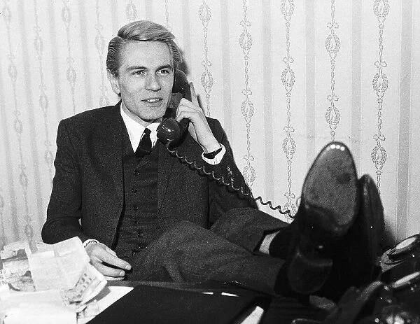 Adam Faith Singer and Actor after cancelling his tour of South Africa because he could