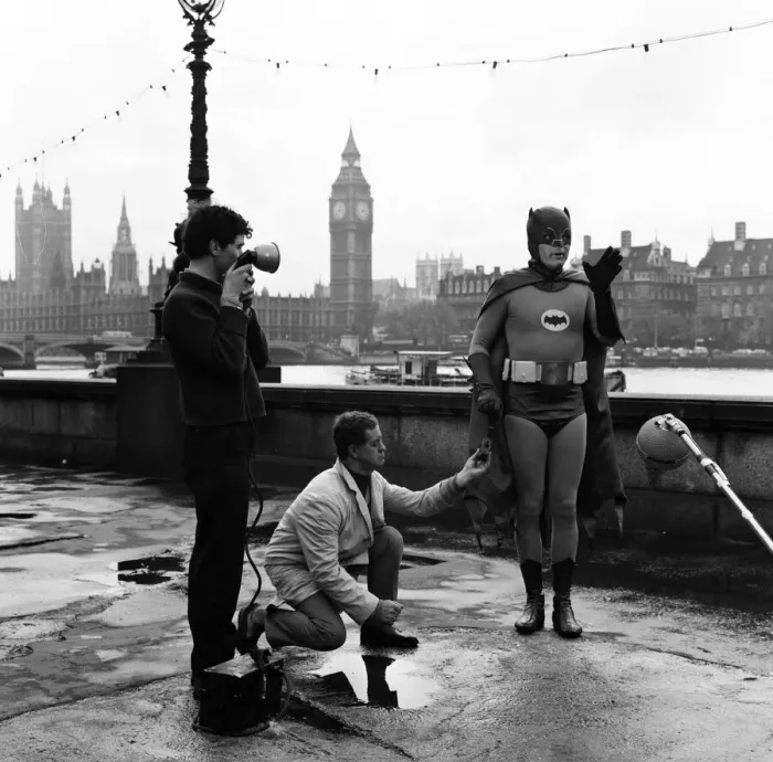 Framed Print : Adam West as Batman helps out with road safety campaign in London which is being Framed Print : Adam West as Batman helps out with road safety campaign in London which is being
