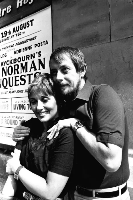 Framed Print : Adrienne Posta and Derek Fowlds at the Theatre Royal, Newcastle where they are appearing Framed Print : Adrienne Posta and Derek Fowlds at the Theatre Royal, Newcastle where they are appearing