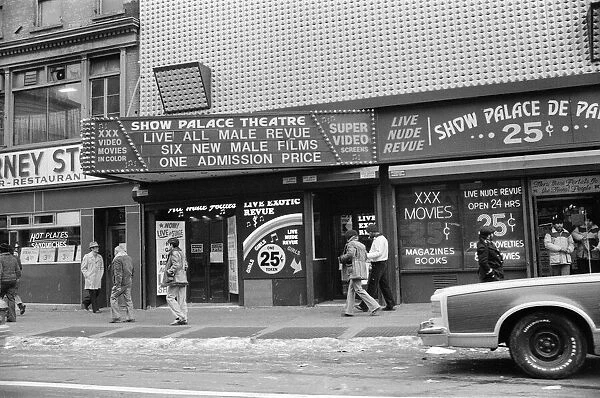 Adult video stores in New York. 13th February 1981
