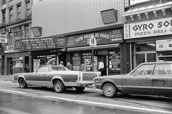 Adult video stores in New York. 13th February 1981