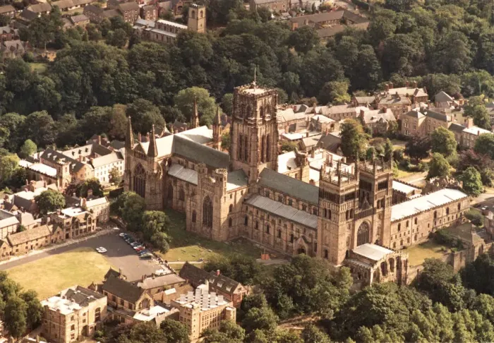 Framed Print : An Aerial photograph of Durham, County Durham, North East England Framed Print : An Aerial photograph of Durham, County Durham, North East England