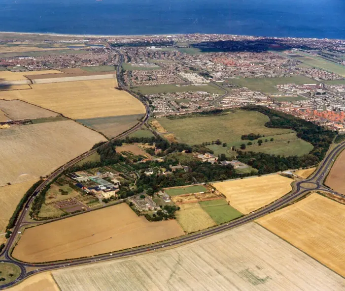 Framed Print : Aerial photograph of the site of English Estates latest development - Kirkleatham Framed Print : Aerial photograph of the site of English Estates latest development - Kirkleatham