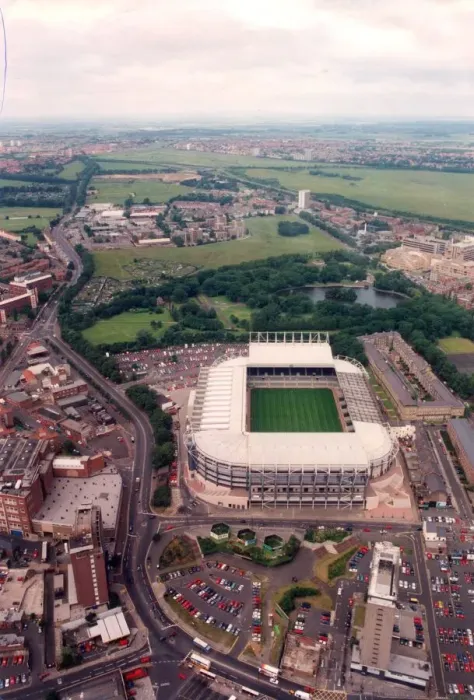 Framed Print : An aerial picure of St James Park circa 11 / 07 / 96 By the time Framed Print : An aerial picure of St James Park circa 11 / 07 / 96 By the time