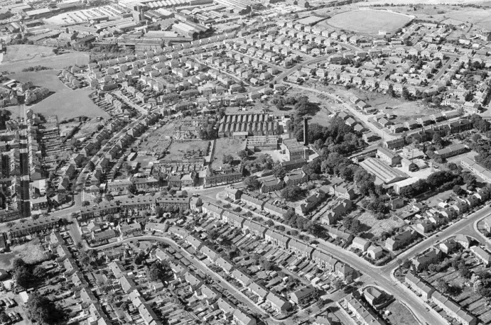 Framed Print : Aerial Pix, Huddersfield, West Yorkshire, England, 19th September 1986 Framed Print : Aerial Pix, Huddersfield, West Yorkshire, England, 19th September 1986