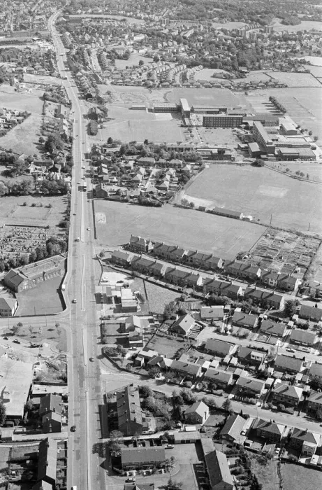 Framed Print : Aerial Pix, Huddersfield, West Yorkshire, England, 19th September 1986