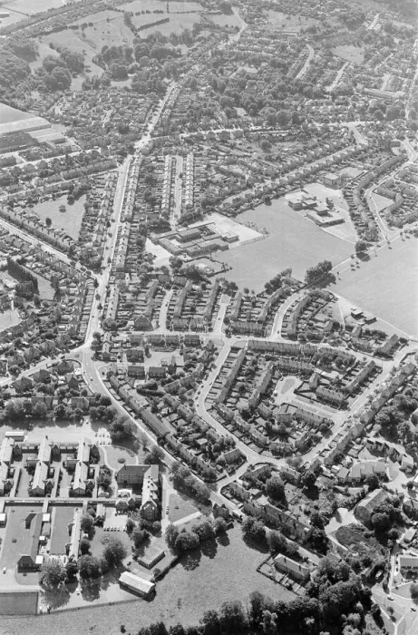 Framed Print : Aerial Pix, Huddersfield, West Yorkshire, England, 19th September 1986