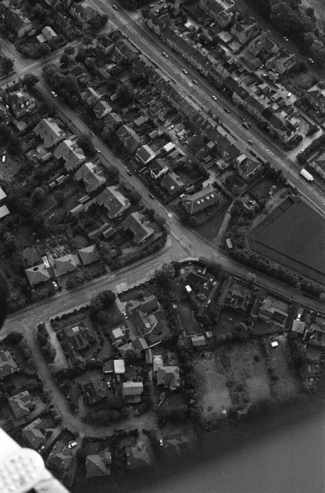 Framed Print : Aerial Pix, Huddersfield, West Yorkshire, England, 19th September 1986