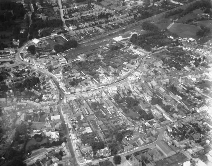 Framed Print : Aerial view of Andover. Local Caption These are rough scans Framed Print : Aerial view of Andover. Local Caption These are rough scans