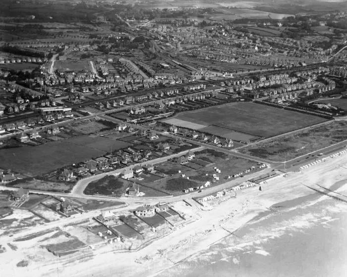 Framed Print : Aerial view of Bexhill-on-Sea Framed Print : Aerial view of Bexhill-on-Sea