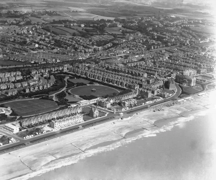 Framed Print : Aerial view of Bexhill-on-Sea Framed Print : Aerial view of Bexhill-on-Sea