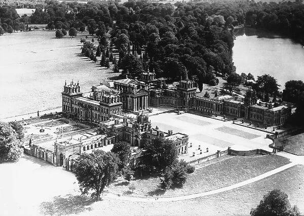 Aerial view of Blenheim Palace. Circa 1926