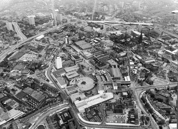 Framed Print : Aerial view of Coventry City Centre 23rd July 1969