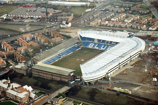 Aerial view of St Andrews stadium, home ground of Birmingham City football club