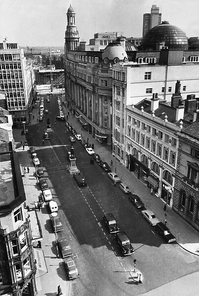 Aerial view of St Anns Square in Central Manchester. 8th May 1972
