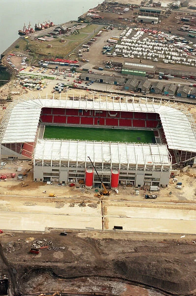 Aerial view of Teesside. The new Boro Stadium. 28th July 1995