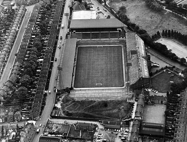 Aerial view of Villa Park football stadium, home to Aston Villa Football Club
