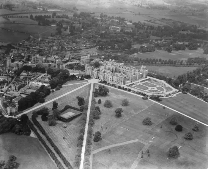 Framed Print : Aerial view of Windsor Castle