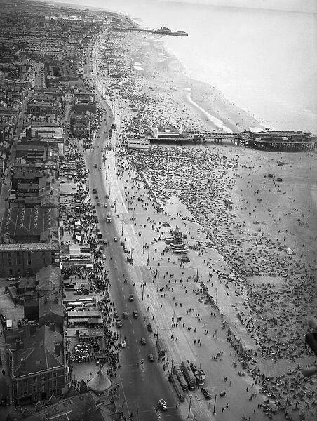 Aerial views of Blackpool, Lancashire. 21st August 1949