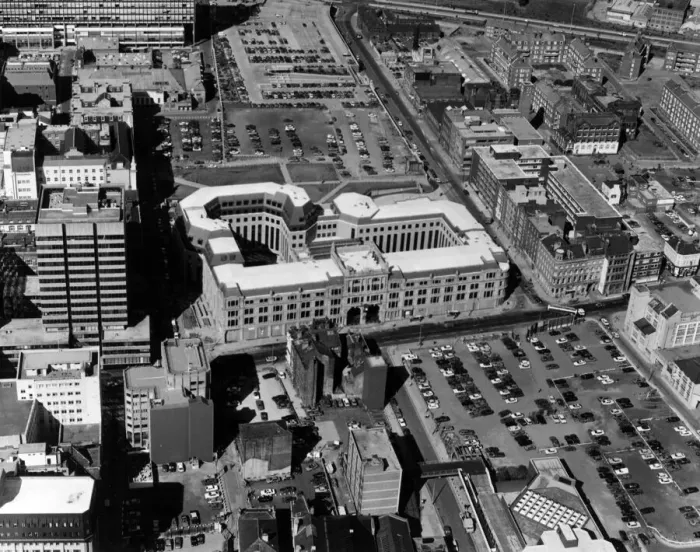 Framed Print : Aerial Views of Liverpool, Merseyside, 11th June 1987 Framed Print : Aerial Views of Liverpool, Merseyside, 11th June 1987