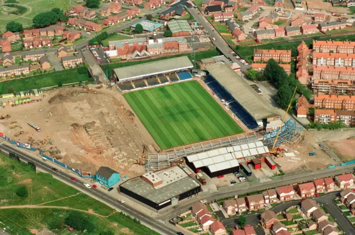 Framed Print : Aerial views of St Andrews Stadium, Birmingham, taken from the BRMB Flying Eye Framed Print : Aerial views of St Andrews Stadium, Birmingham, taken from the BRMB Flying Eye