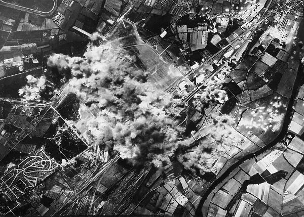 Aero Engine Factory Supplying Luftwaffe Blitzed By U. S. Fortresses