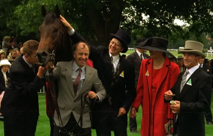 Framed Print : Aidan O Brien Trainer with jockey Christy Roche and Harbour Master who won the Coventry Framed Print : Aidan O Brien Trainer with jockey Christy Roche and Harbour Master who won the Coventry
