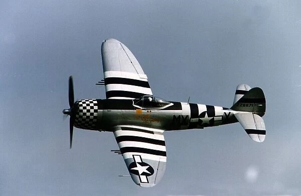 Air Aircraft Republic P47 Thunderbolt USAF fighter plane of WW2 WW2 displaying at an
