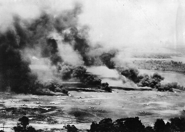 Air attack on the Japanese airfield at Hollandia (Jaypura