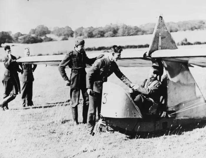 Framed Print : Air Cadet glider school in Southern England during Second World War Framed Print : Air Cadet glider school in Southern England during Second World War