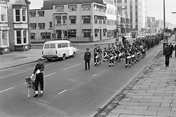 Air cadets parade. Middlesbrough. 1976