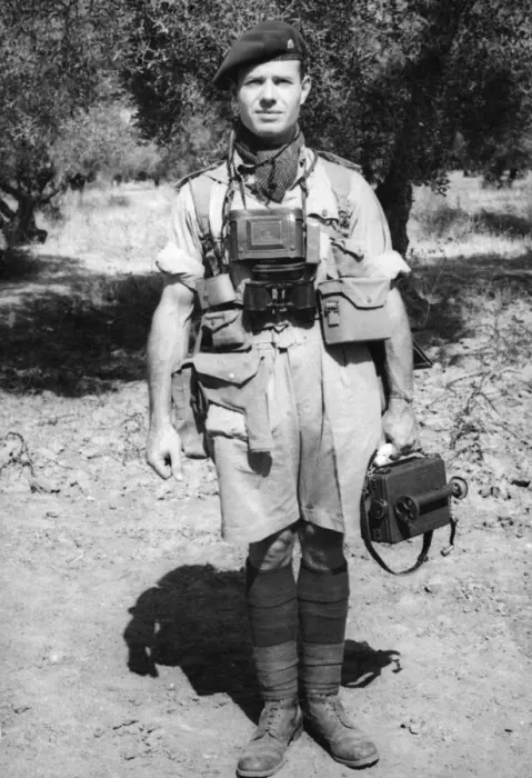 Framed Print : The Air Landing cameraman, glider-borne, Capt. P. Fletcher with the 1st Airborne Division Framed Print : The Air Landing cameraman, glider-borne, Capt. P. Fletcher with the 1st Airborne Division