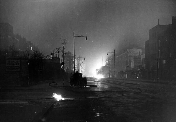 Air raid in Camberwell, London. 8th December 1941