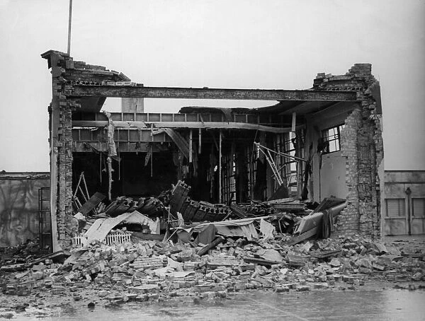 Air raid damage in Bridlington following a raid on the town 16th November 1940