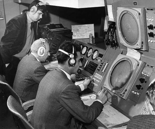 Air Traffic Control at Glasgow Airport, Scotland, 28th November 1966