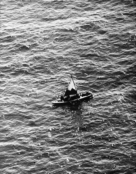 The airborne lifeboats, equipped with an engine and dropped by three parachutes from Air