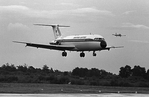 Aircraft BAC 1-11 in the colours of British United Aug 1963 BAC 1-11 in the colours