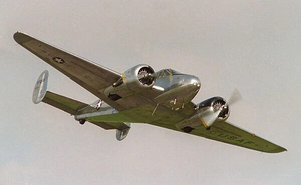 Aircraft Beech C45 Expiditor August 1993 Beech aircraft flying at the Wroughton