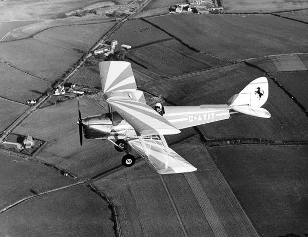 Aircraft DeHavilland Tiger Moth bi plane designed in the 1920s