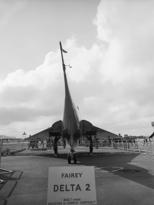 Framed Print : Aircraft Fairey Delta 2 Fairey Delta research aircraft on display at the SBAC Framed Print : Aircraft Fairey Delta 2 Fairey Delta research aircraft on display at the SBAC