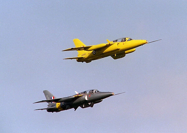 Aircraft Hawker Siddeley Gnat trainer August 1993 flying at the Wroughton