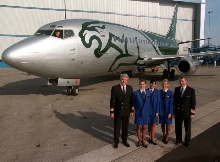 Framed Print : Aircraft Jaguar October 1996 with Crew at Manchester Airport LFEY003 Framed Print : Aircraft Jaguar October 1996 with Crew at Manchester Airport LFEY003