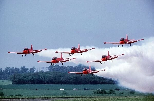 Aircraft Jet Provost RAF Red Pelicans display team 1965