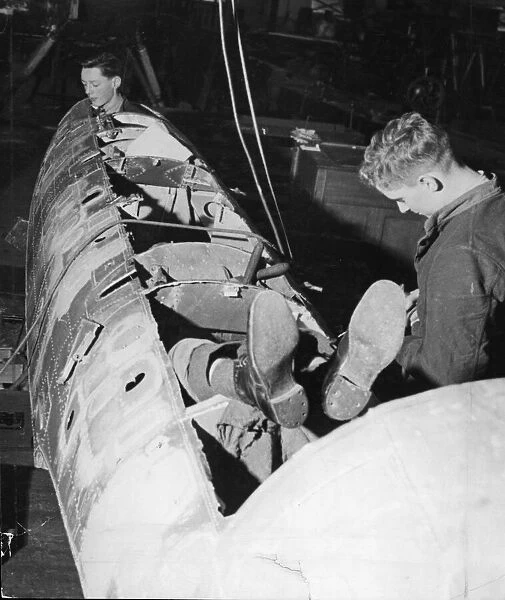 Aircraft manufacture - location in Britain unknown. Picture taken 11th